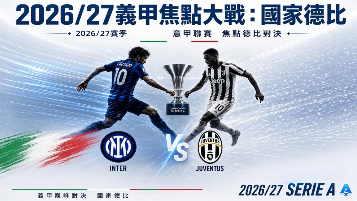 2026/27義甲國家德比、焦點大戰,比賽時間、直播管道懶人包