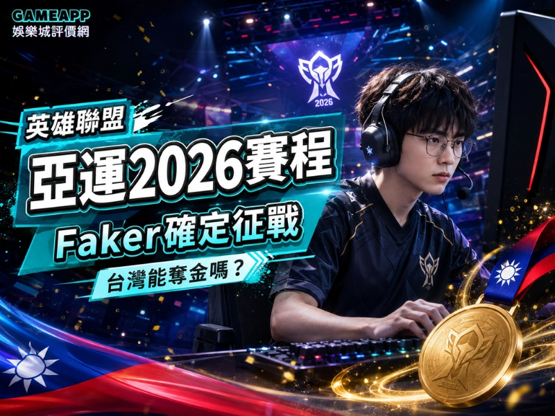 英雄聯盟亞運2026賽程公開！Faker確定征戰，台灣能奪金嗎？